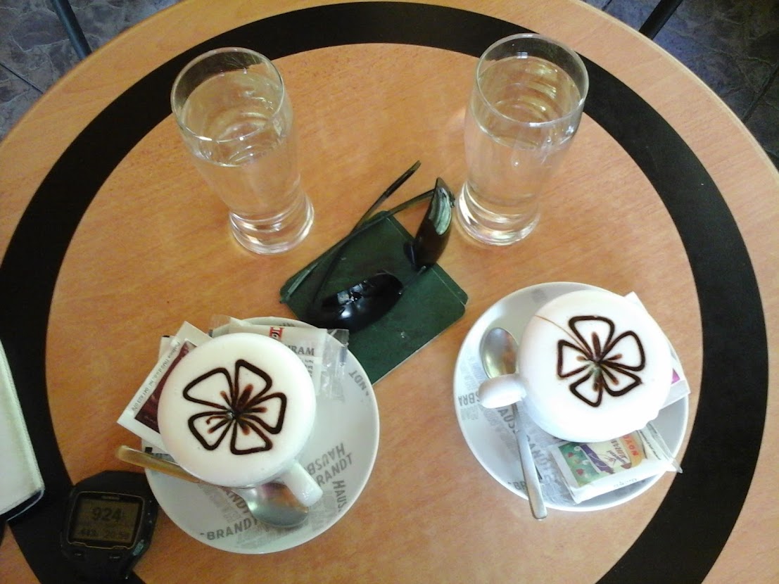 Kolesarjenje -kava v Železnikih